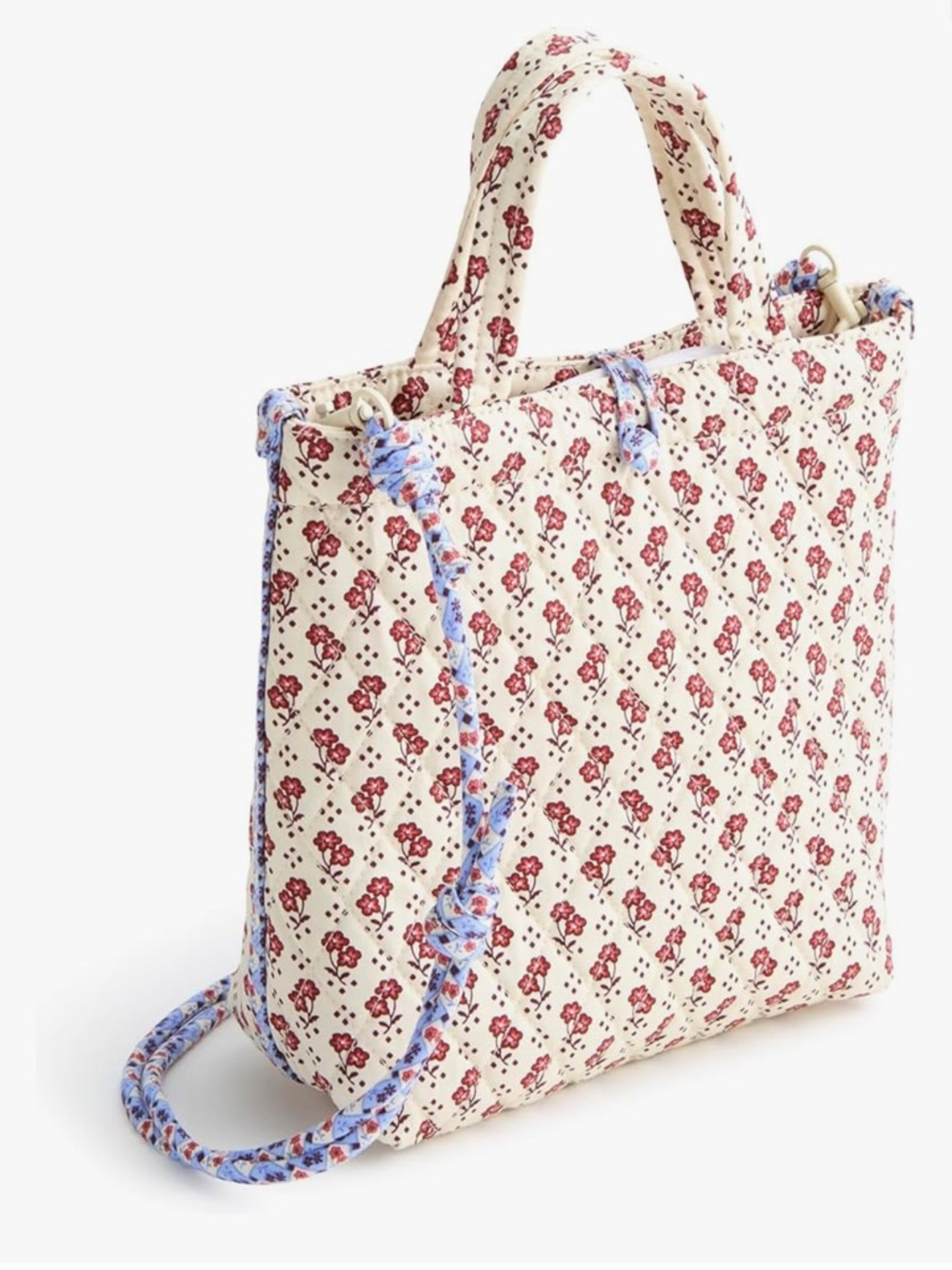 Vera Bradley Cotton Original Mini Tote in Rachel Ditsy Pattern